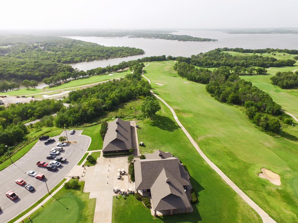 Drone over Chickasaw Pointe Golf Course